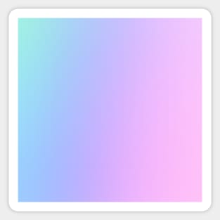 Pale Cyan To Pastel Pink Gradient Sticker